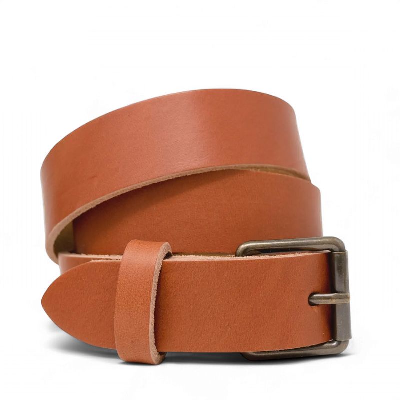 BELT-FULL GRAIN LEATHER-TAN N2652