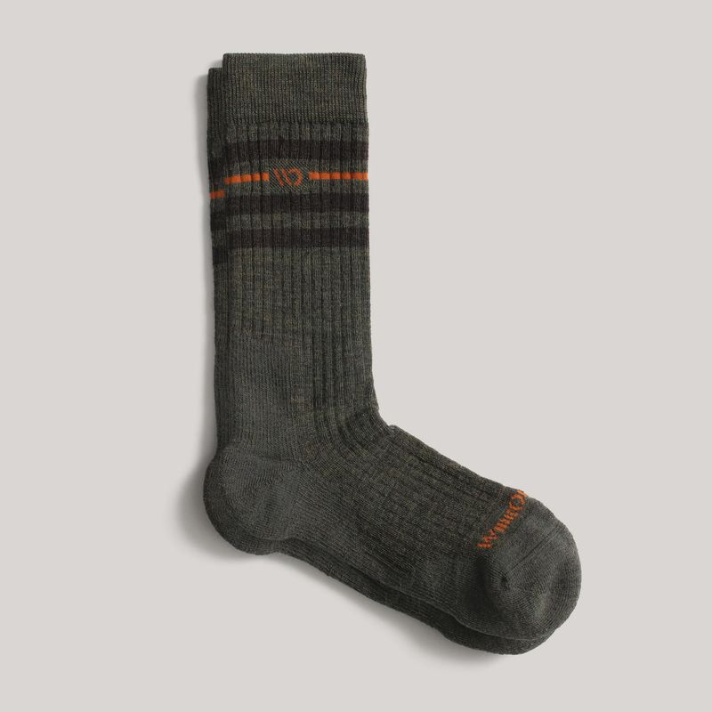 Men's Vintage Stripe Cushioned Crew Socks