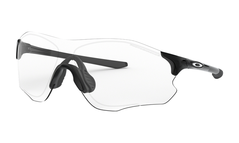 OAKLEY EVZERO PATH POLISHED BLACK W/ CLEAR TO BLACK PHOTO