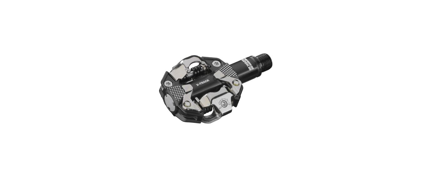 LOOK X-TRACK Pedals - Dual Sided Clipless, Chromoly, 9/16", Gray