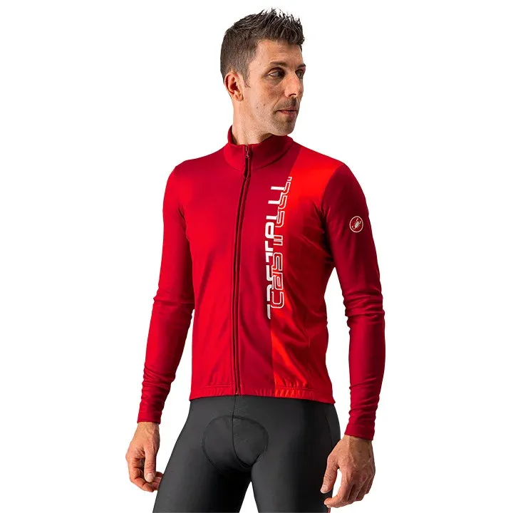 CASTELLI Traguardo Jersey FZ -pro red/red -XL