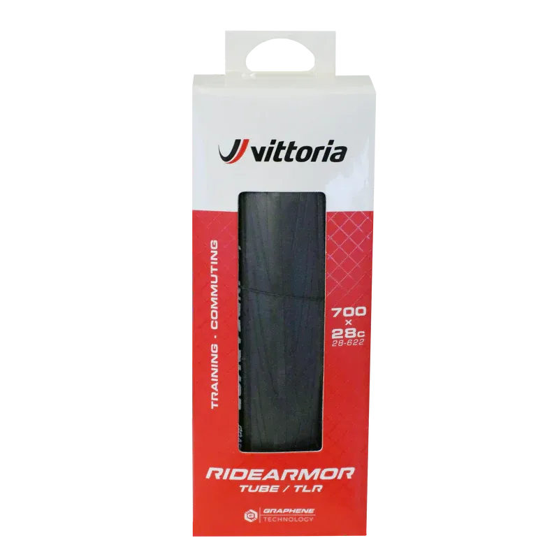 Vittoria Ride Armor II Tire - 700 x 26, Tubeless, Folding, Black, Graphene + Silica, G2.0