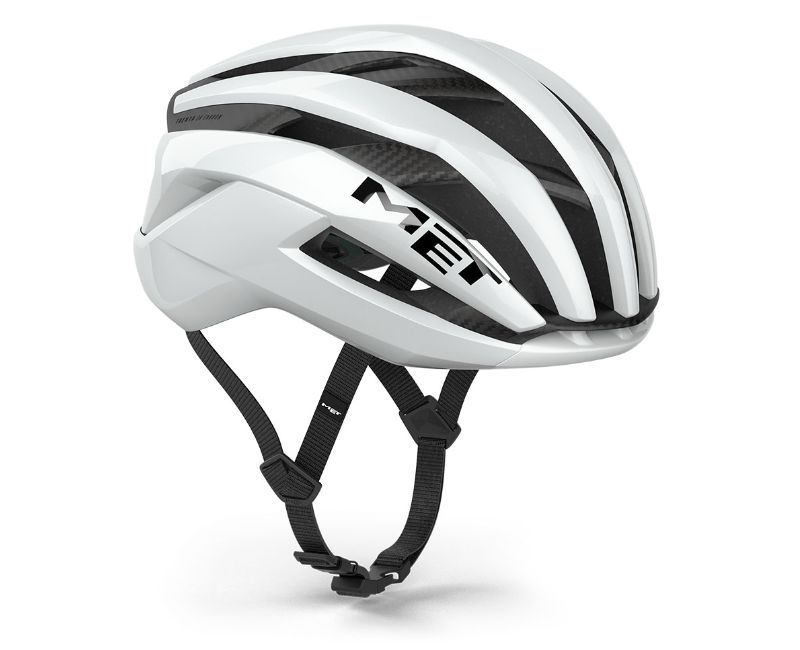 MET Trenta 3K Carbon Helmet - White Gloss, Medium
