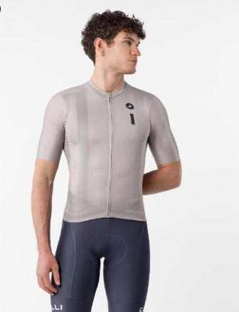 CASTELLI DRITTONE LOGO JERSEY S CLAY/BELGIAN BLUE