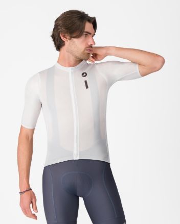 CASTELLI DRITTONE LOGO JERSEY L WHITE/BLACK