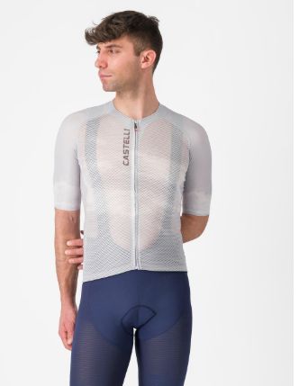 CASTELLI CLIMBER'S A/C JERSEY S SILVER GRAY/SMOKY GRAY