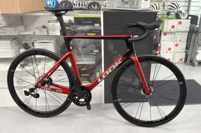 Look 795 BladeRs Red Satin Custom Build With Ultegra Di2 L