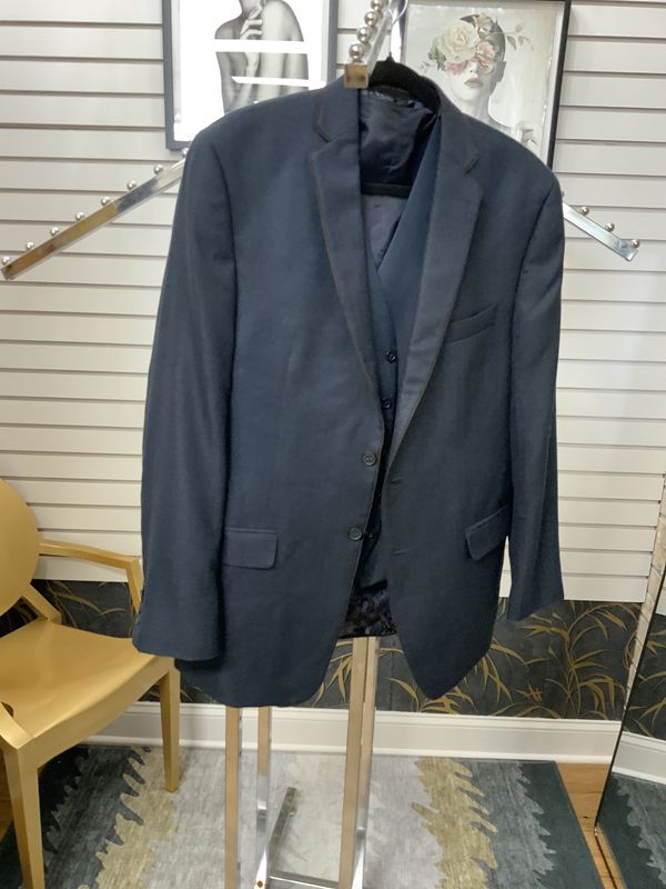 Men Jacket and Vest Blue Reg $150.00