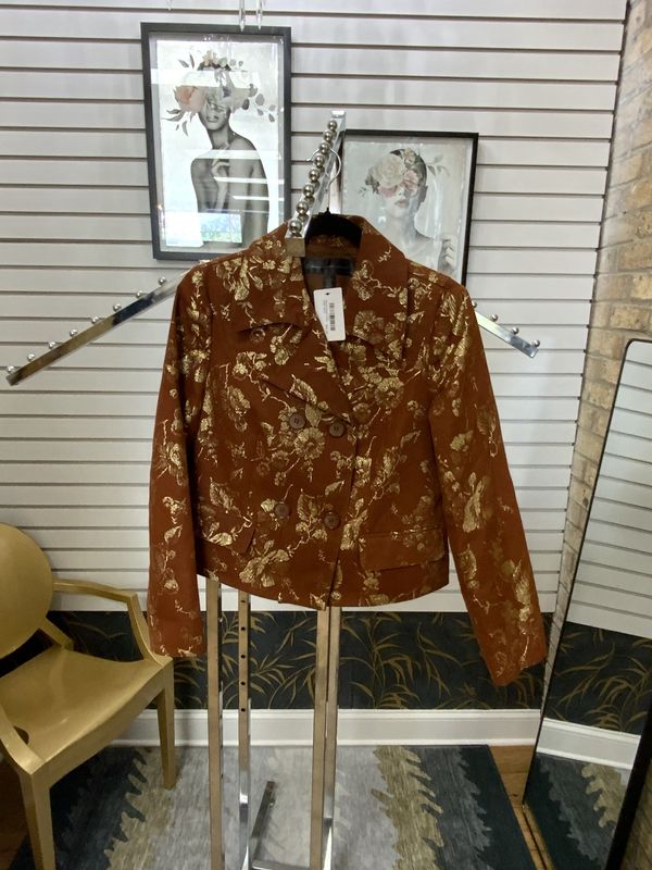 Women Brown Jacket Reg$ 128.00
