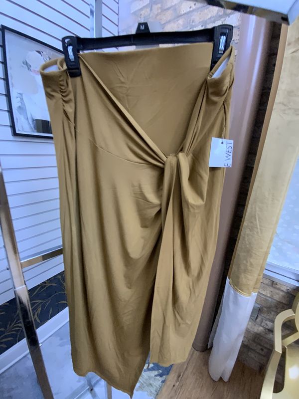 Nine West Woman Skirt -Tan, Size XXL