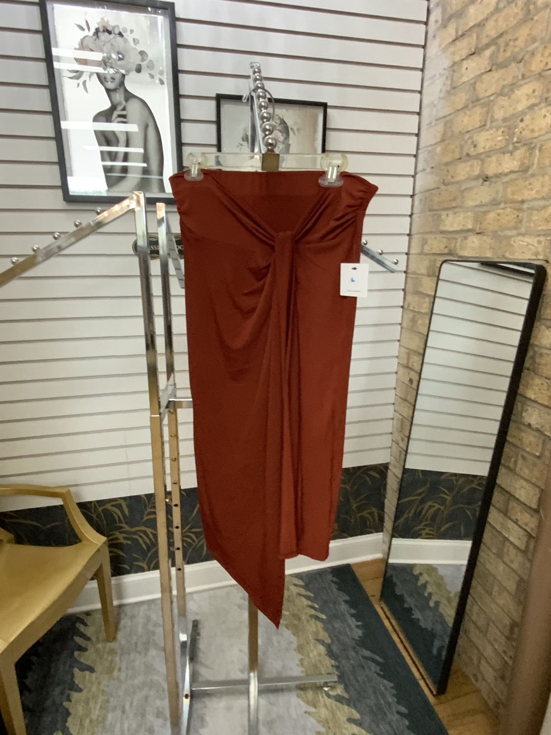 Nine West Woman Skirt - Rust, Size L