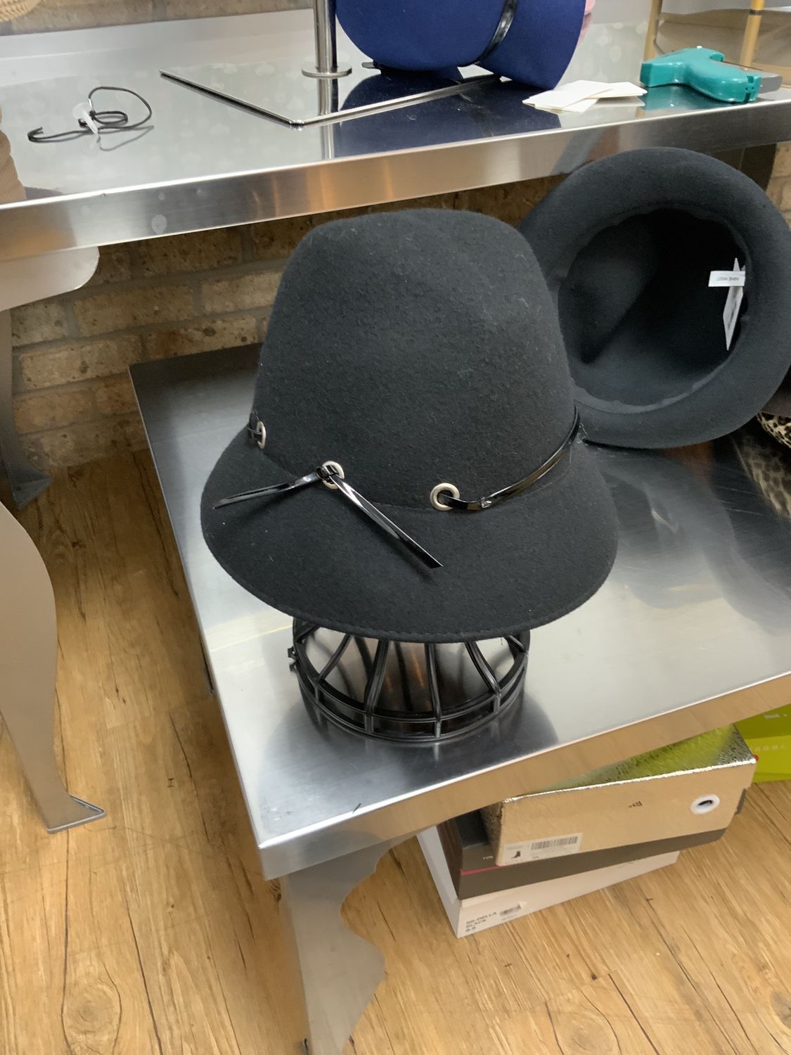 Hat Black with Black PlasticTrim