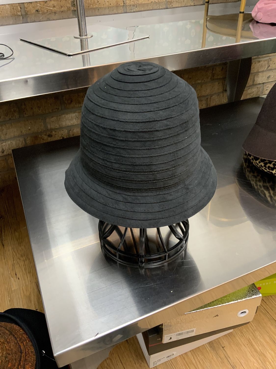 Hat Black Bucket brim