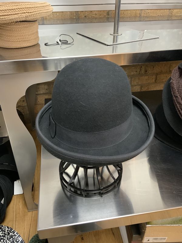 Hat Black with Satin Black Trim