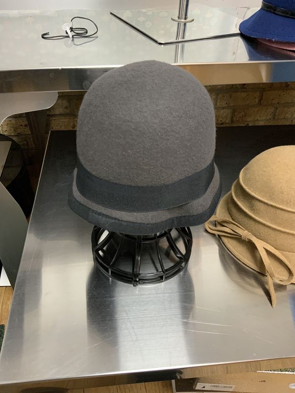 Hat Gray and Black trim