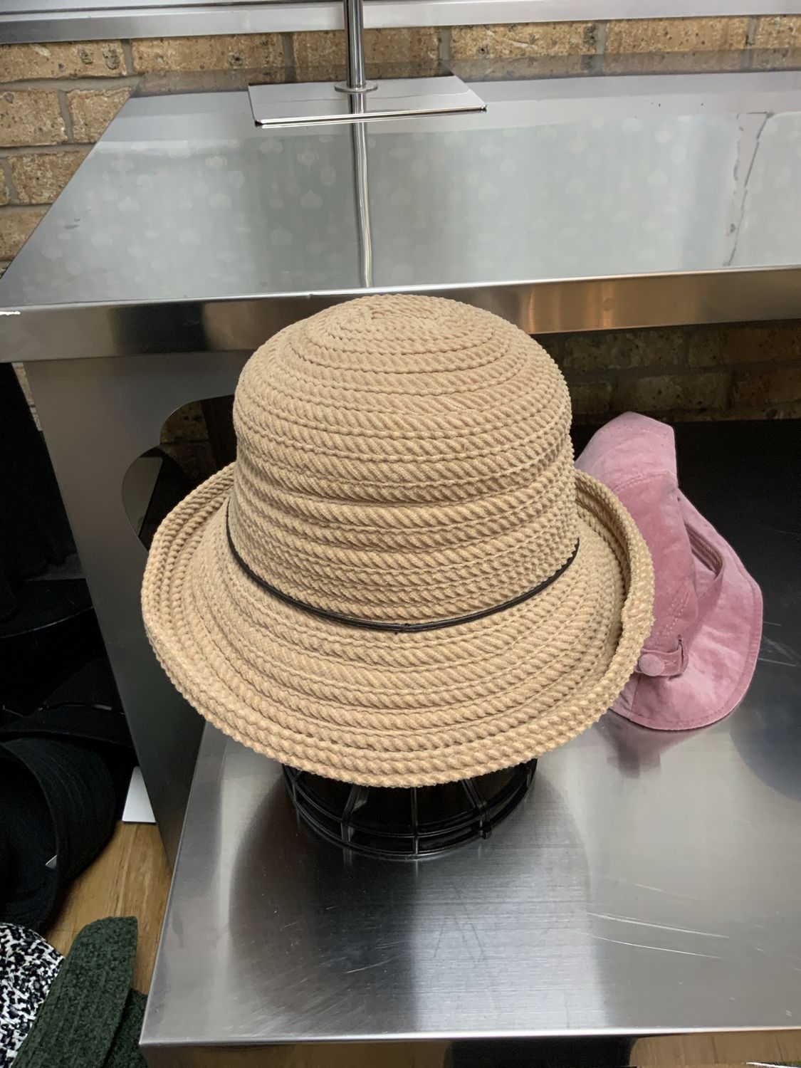 Hat Tan Corduroy Brim