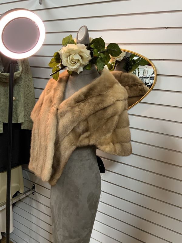 Authentic Blonde Mink Stole