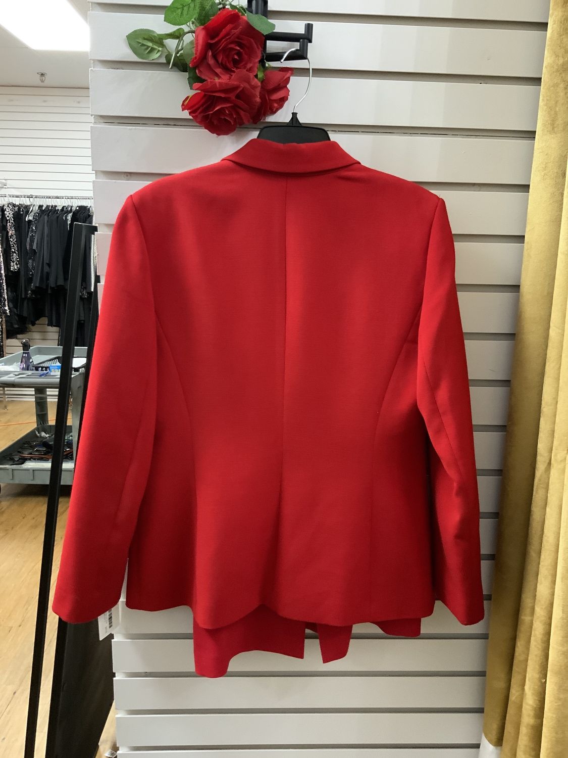 Suit 2 pcs Red jacket and Skirt Size 12