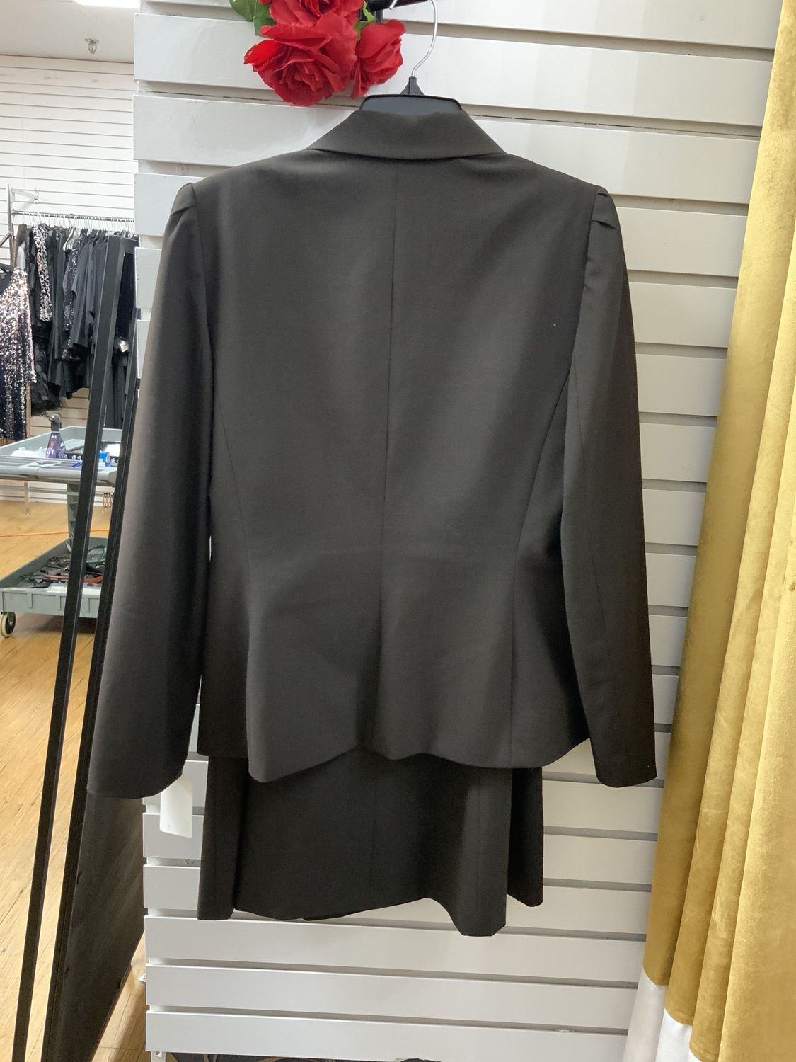 Suit 2 pcs Brown Jacket and Skirt Size 10