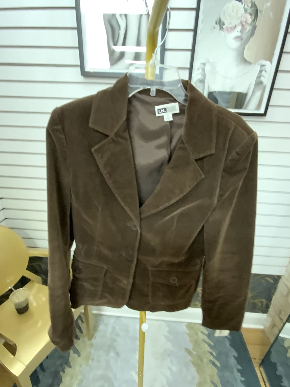 Woman Brown Corduroy Jacket Size 10