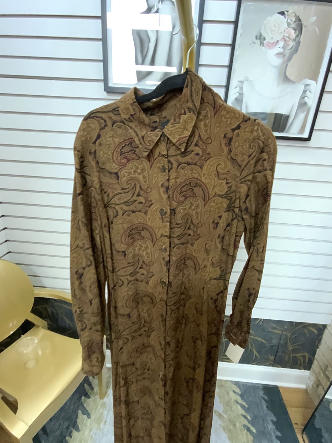 Woman Paisley Long Dress Size 10