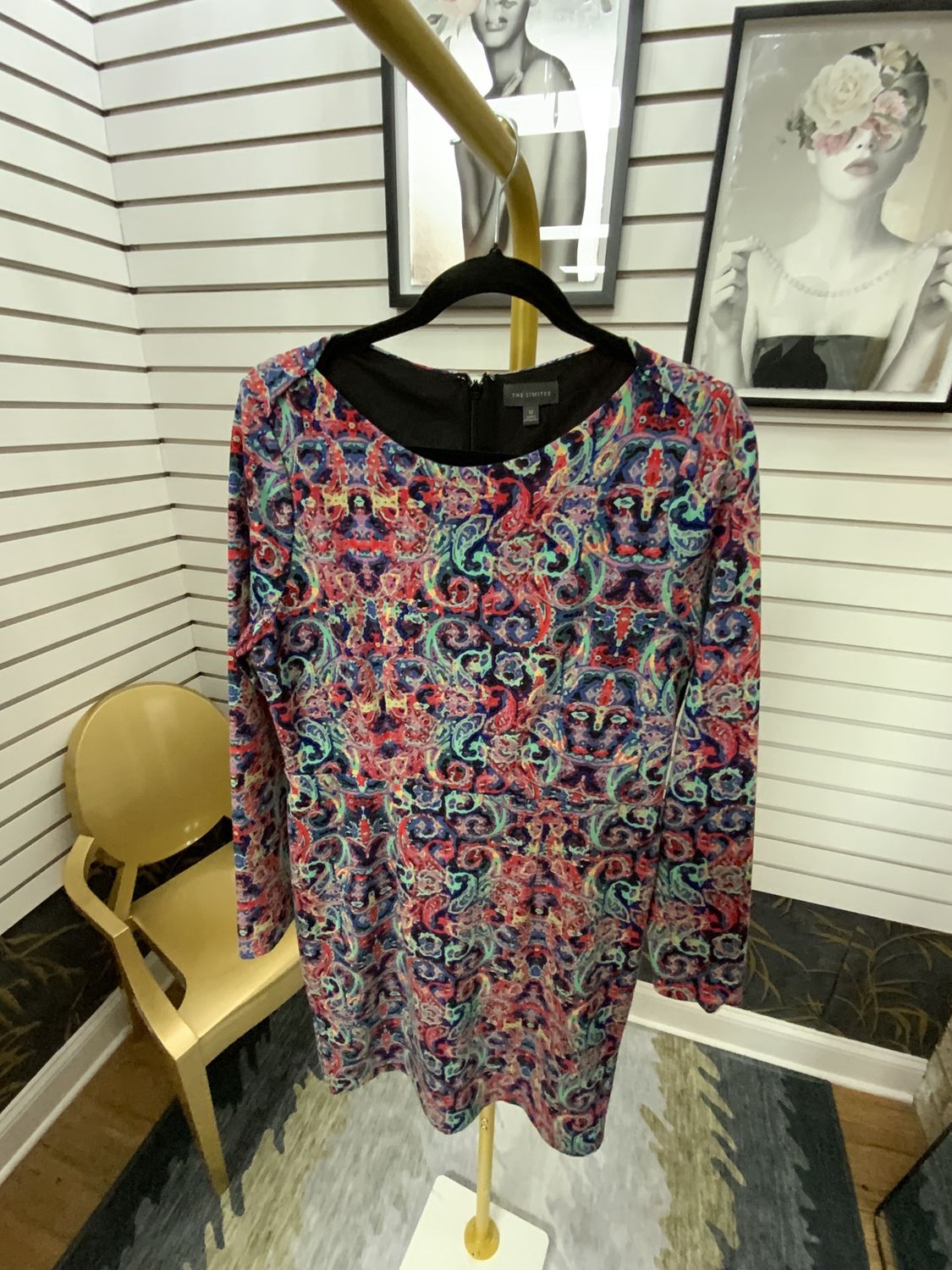 Women Multi Print Pasley Dress Size 12