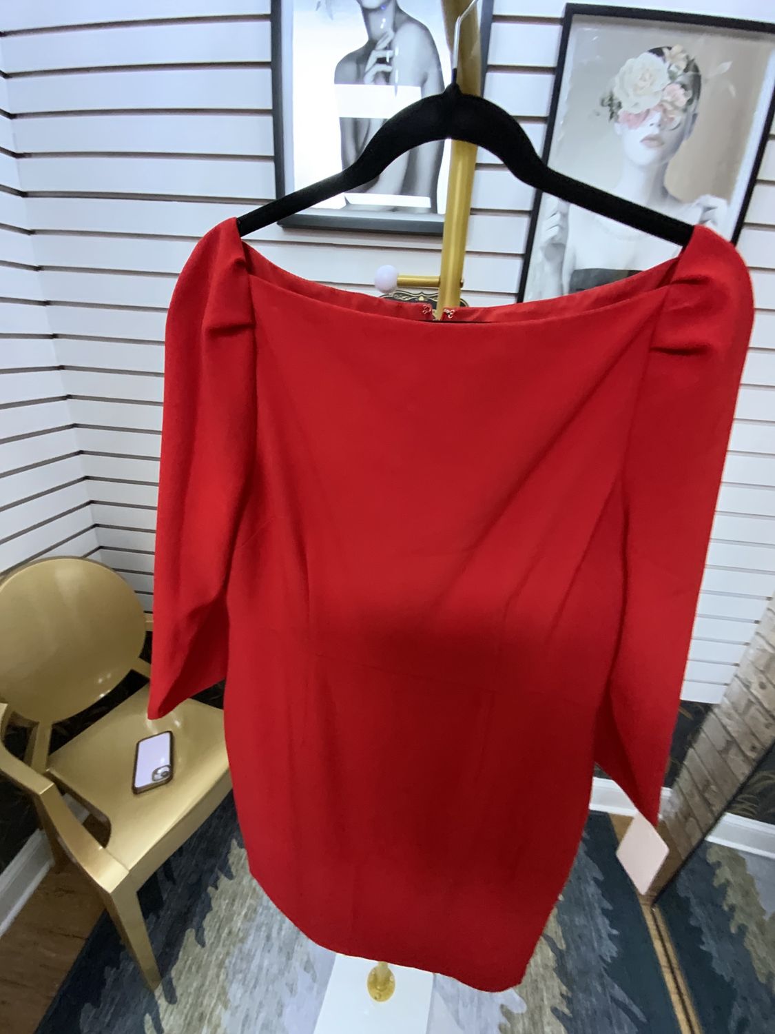 Women Red 1/4 Quarter Dress Size 12