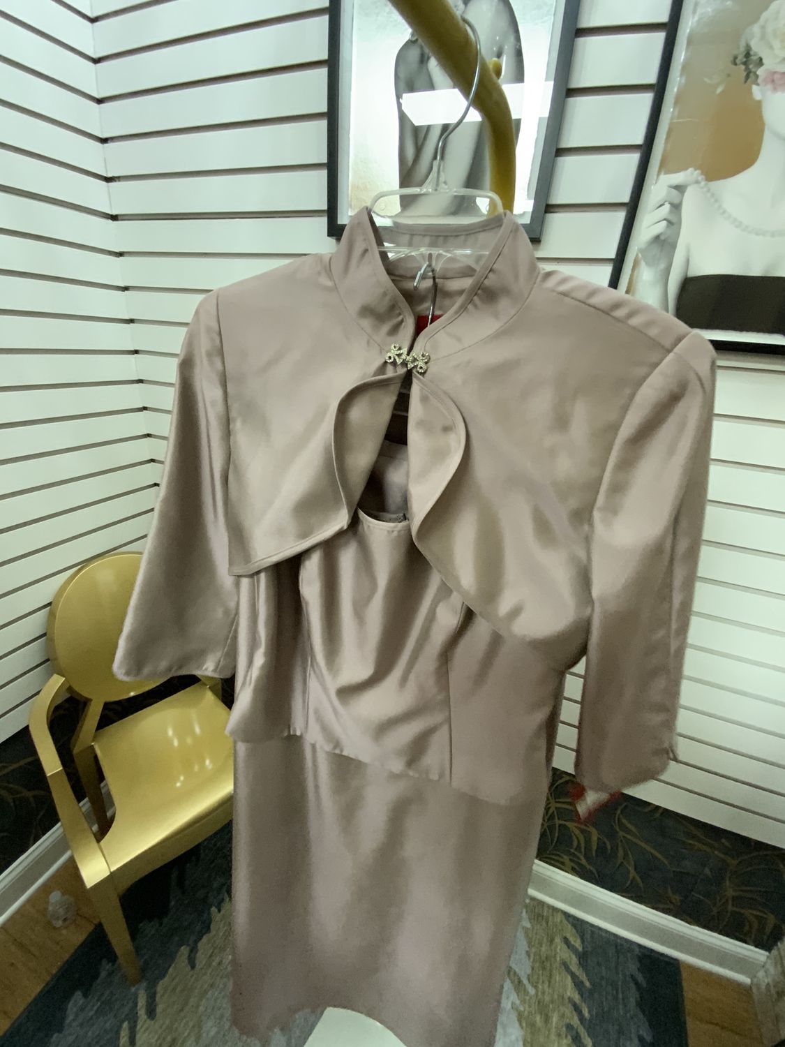 Women 3 Piece Shirt/Skirt/Jacket Purple Set Size 8