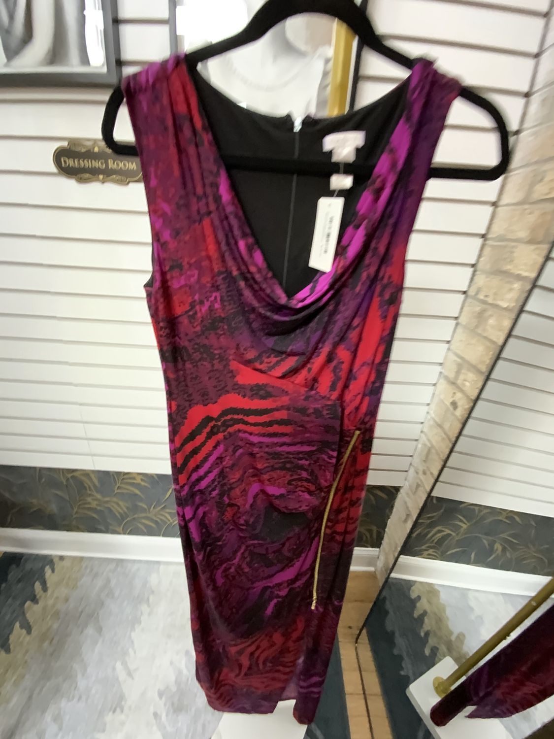 Women Multi Color Gown Purple/Red/Pink Size L