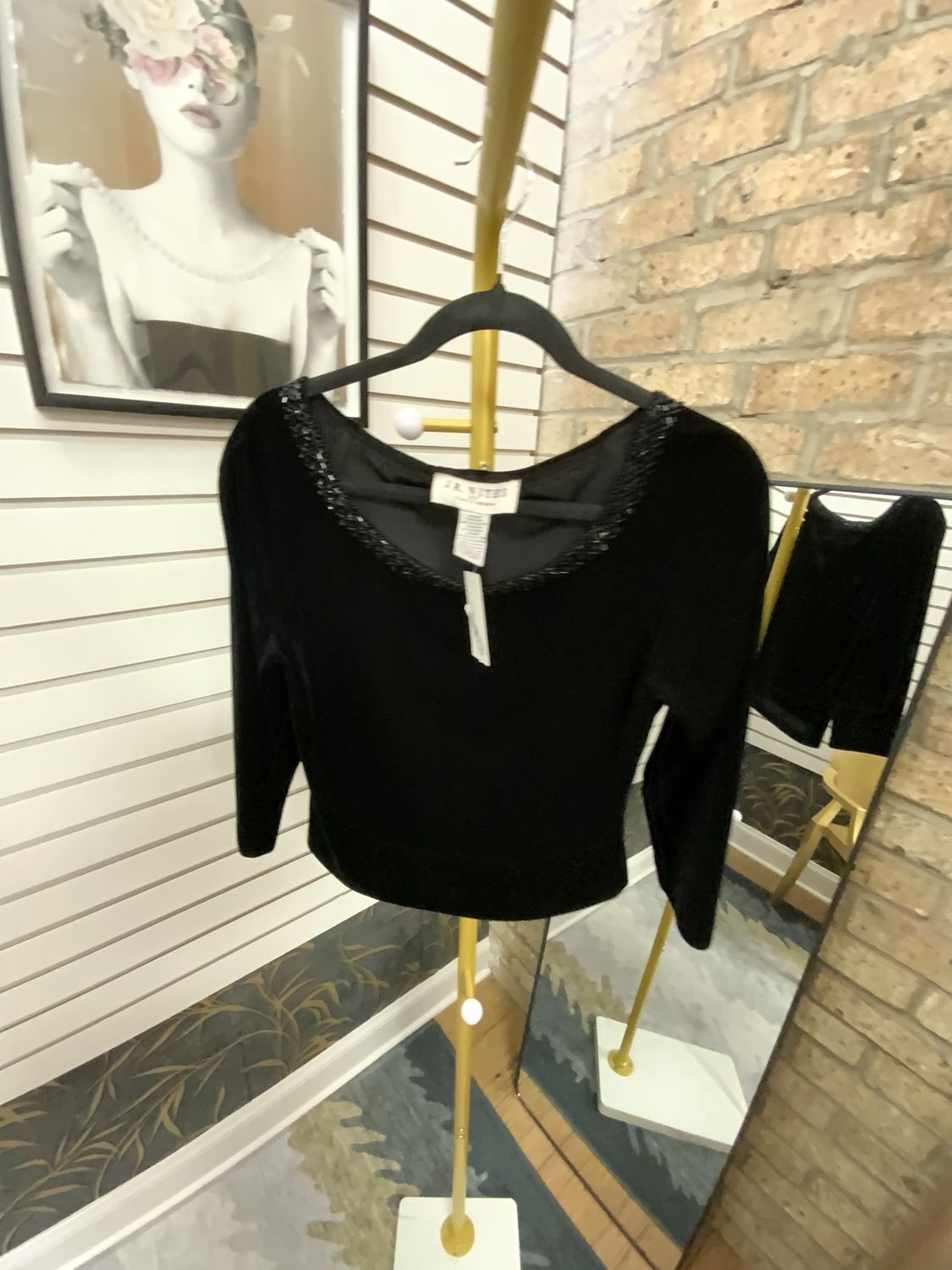 Women  Suede Top  Size 8?