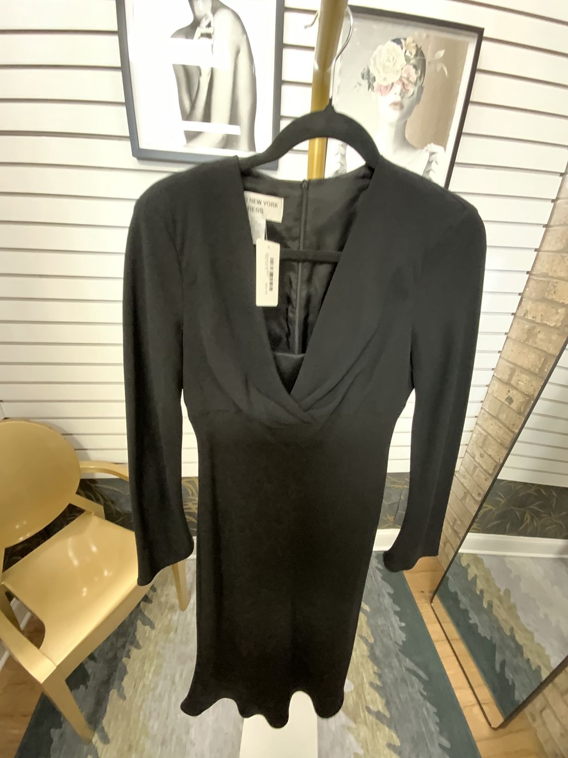 Women Long Black Gown Size 10