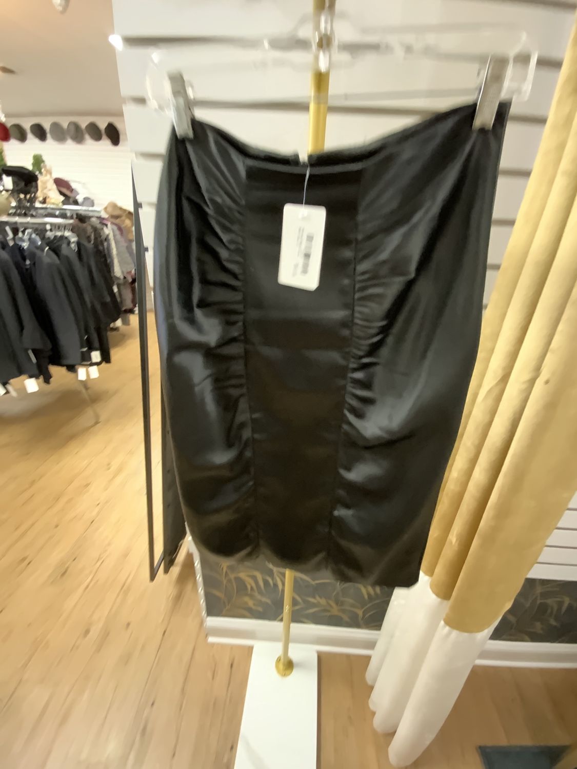 Women Black Satin Skirt Size 10