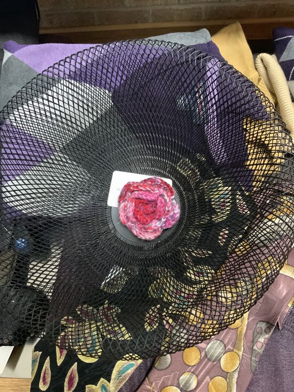 Woman Pinkish Crochet flower