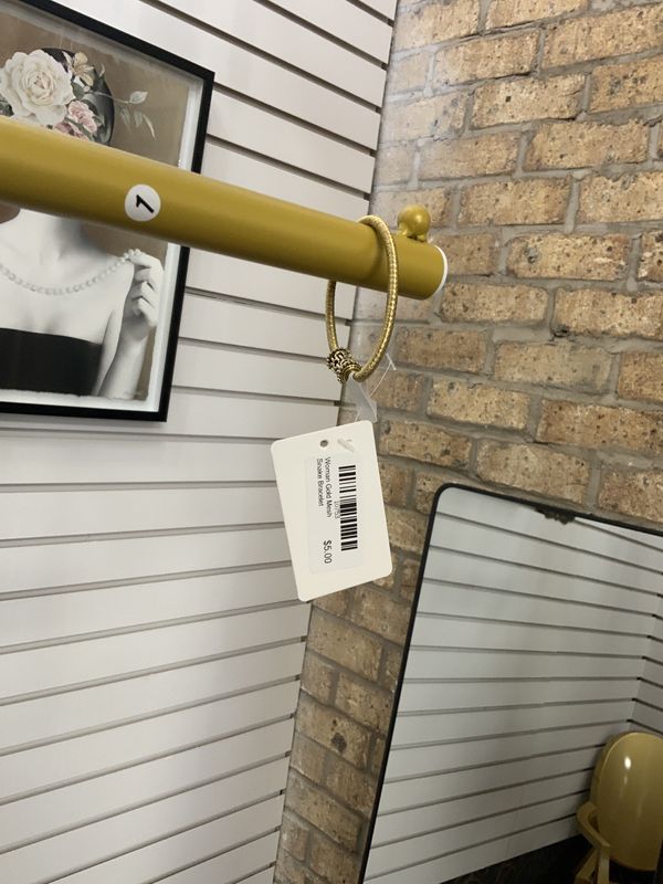 Woman Gold Mesh Snake Bracelet