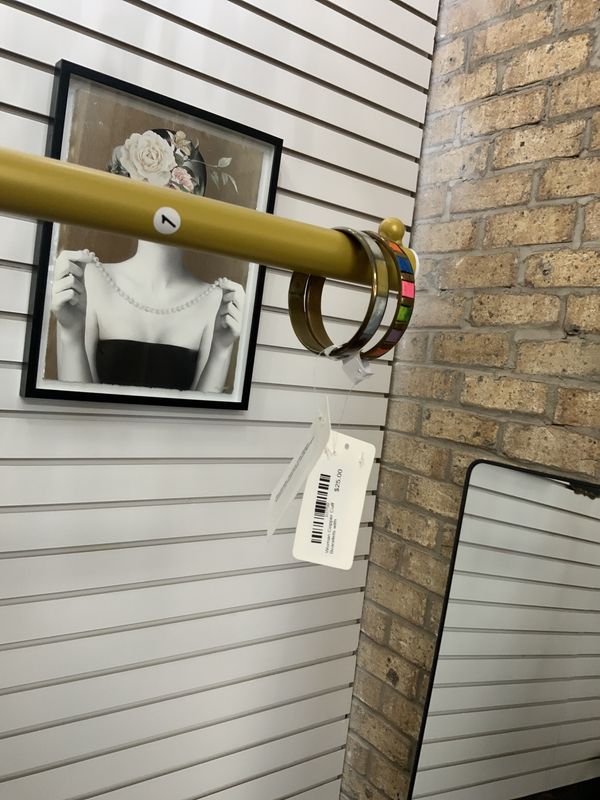 Woman Copper Cuff Bracelets with Rectangle  Square with Beige Mother of Pearl Inlay shell Bangel