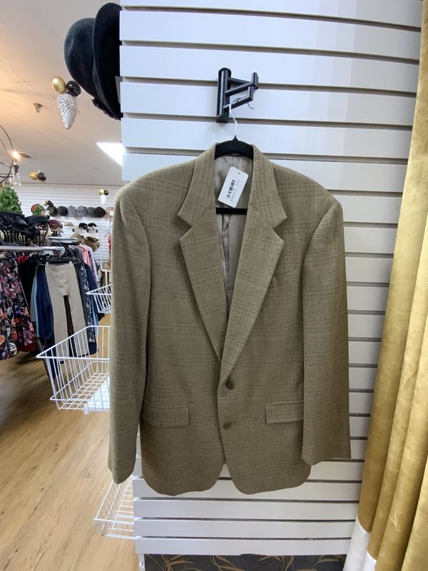 Men Blazer Tan and Brown Size 40 Long