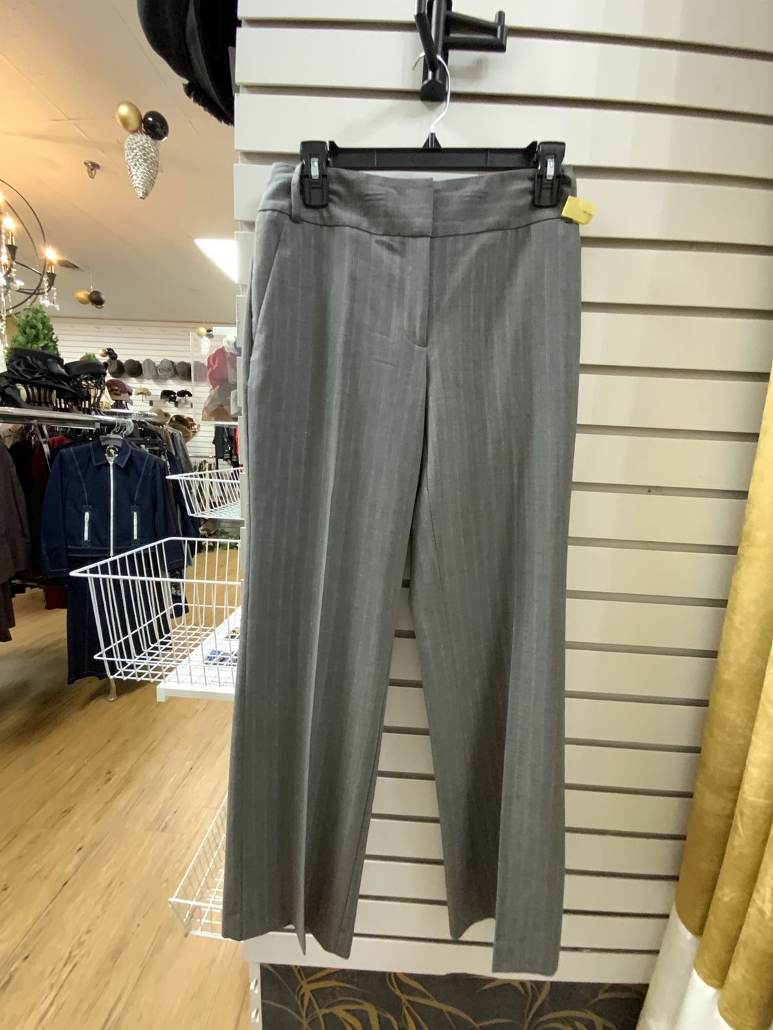 Woman Gray Pants with Pink Strips Size 2