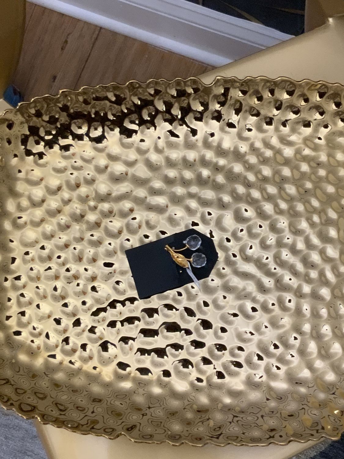 Woman Crystal Apple Pin