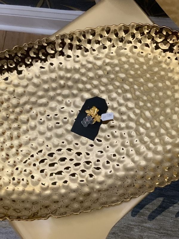 Woman Real Crystal Grapes Pin