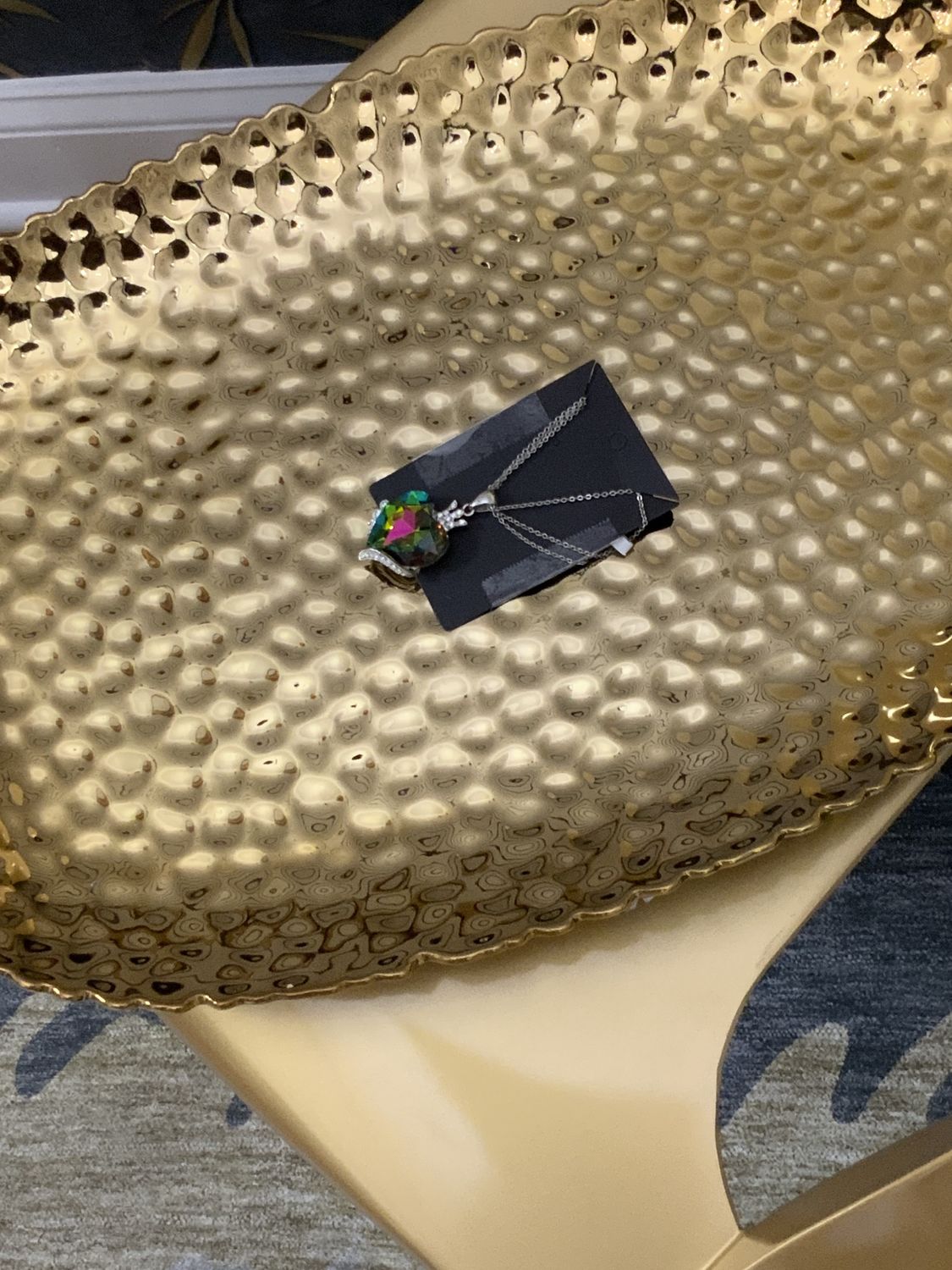 Woman Silver Tone Zoey Angelica Heart Shape Crystal with Clear Stones Wrap