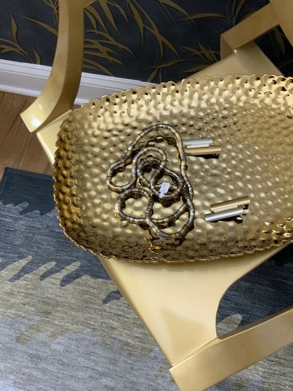 Woman Bendable 2 Pcs. Set Snake Necklace Metal Gold and Silver  with Earrings to Match