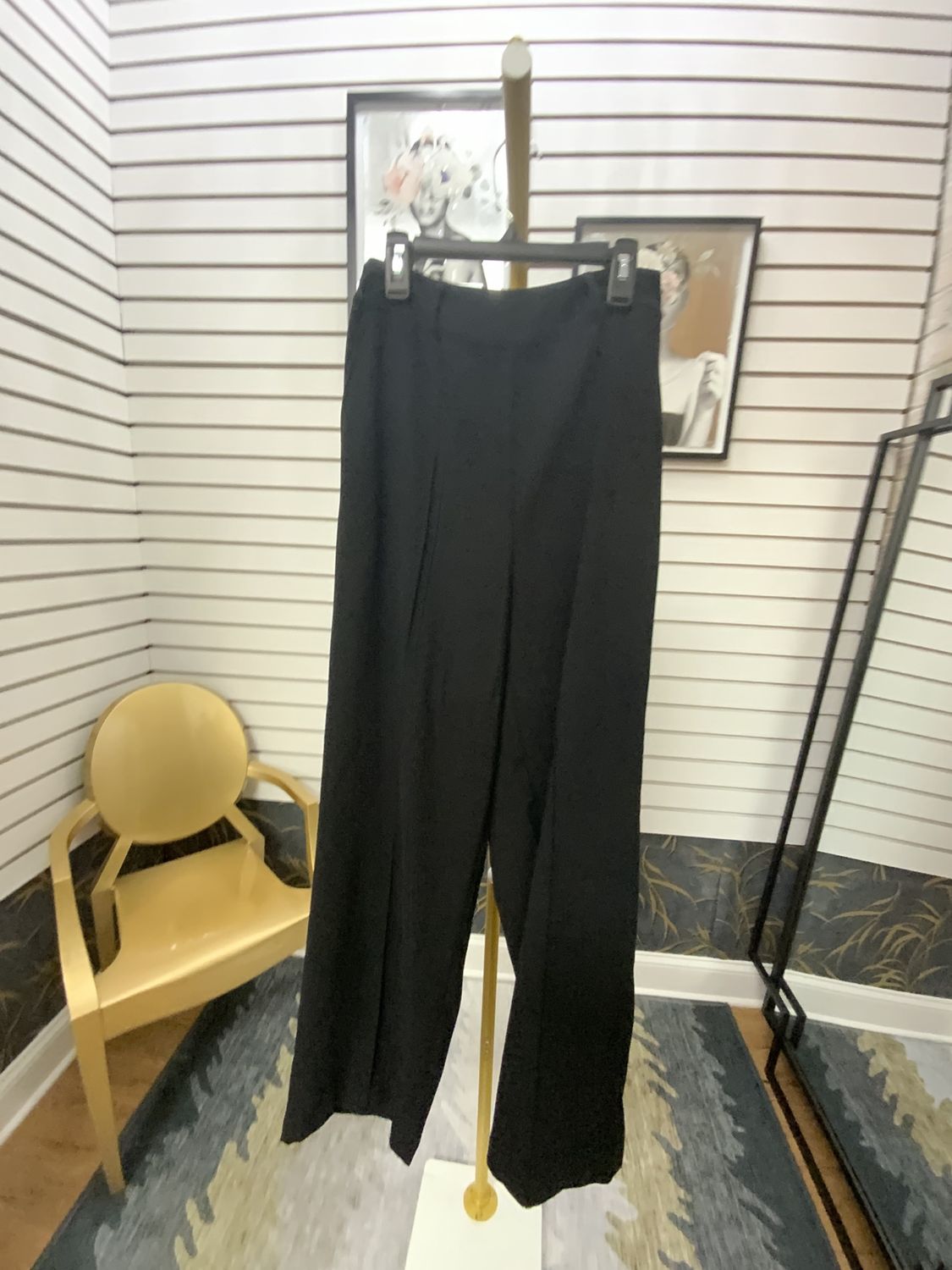 Woman Black Wide Leg Pants New Size Small Reg$69.50