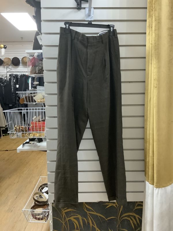 Men Brown and Blue Strips Pants Size 32x32