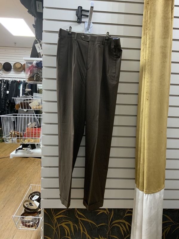 Men Dress Pants Size:33x32 Brown