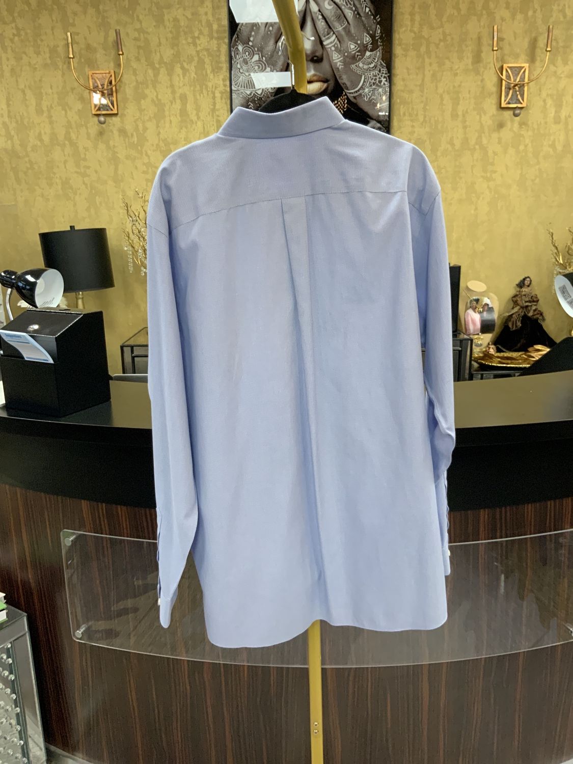 Men Blue Shirt Size XLT