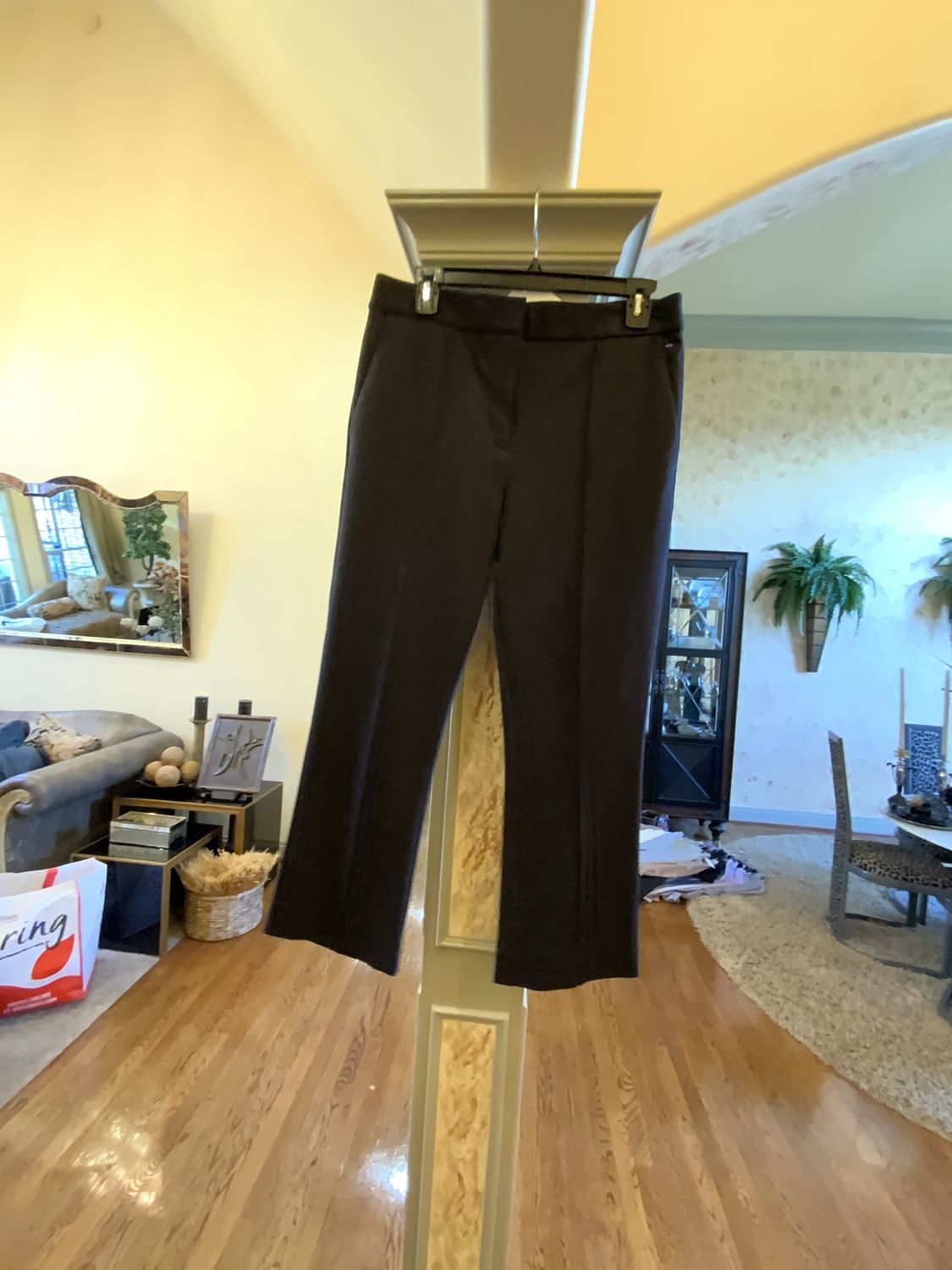 Woman Black Pants High Length Size 8