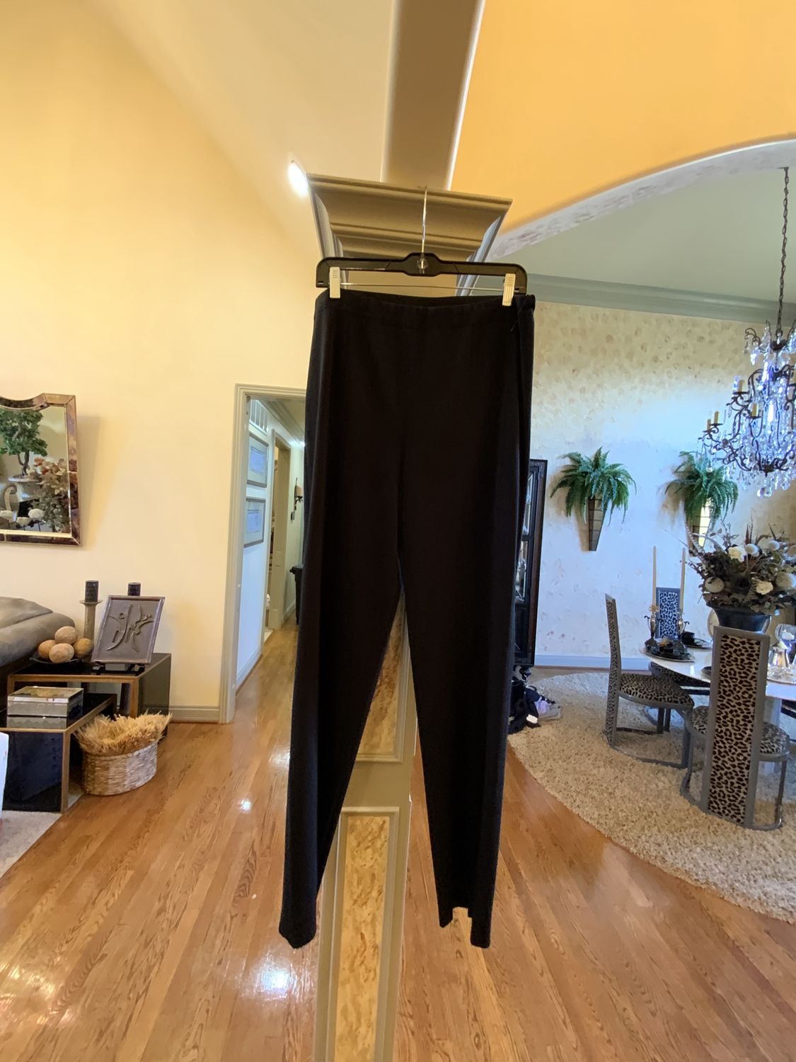 Woman Black Knit Ming Wang Pants Size  Large