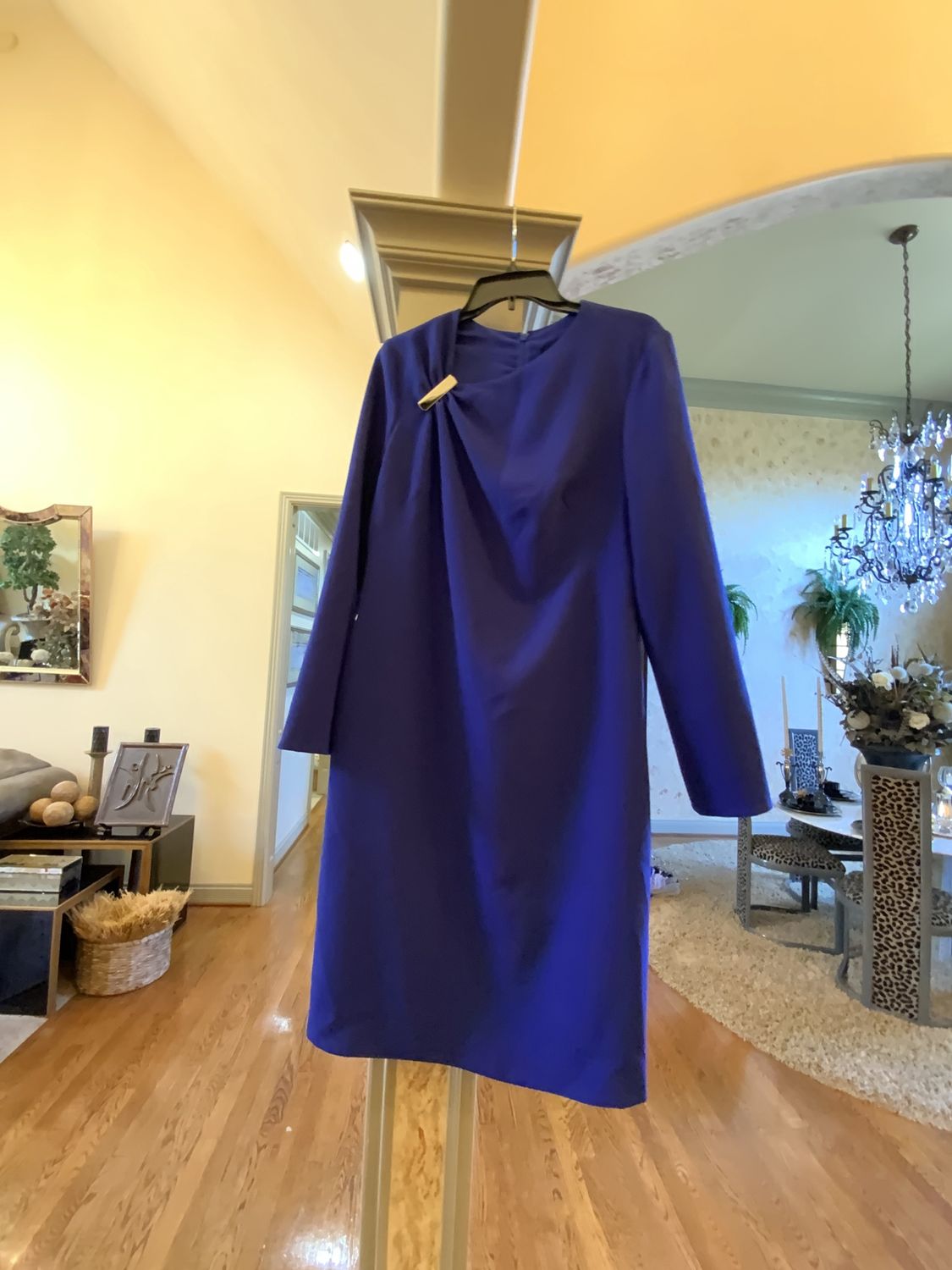 Woman Royal Blue Dress New Reg $495.00 Size 12