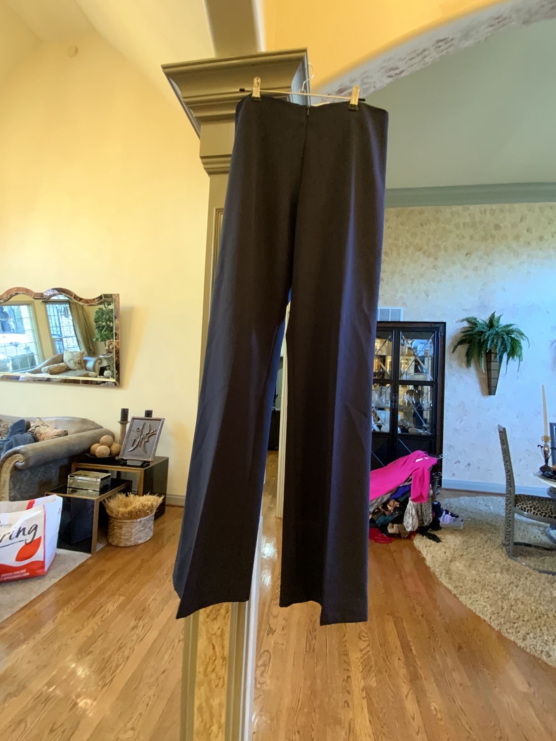 Woman Navy Straight Pants Size 8