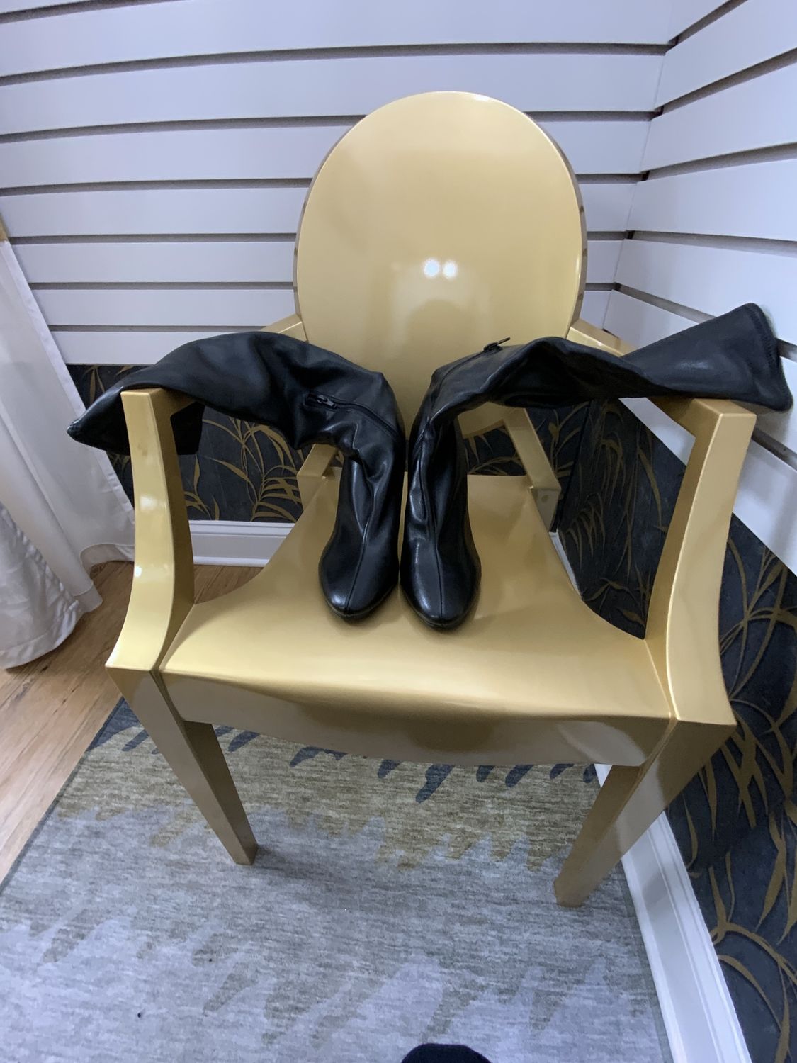 Woman Black Tall Boots  Size 11M